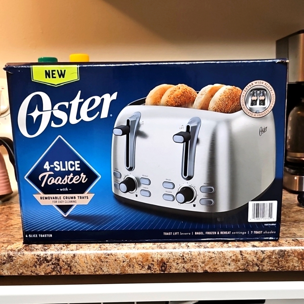 Oster 4-Slice Silver Toaster